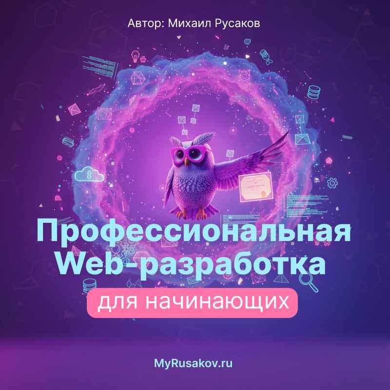 Обложка курса - Профессиональная Web-разработка для начинающих